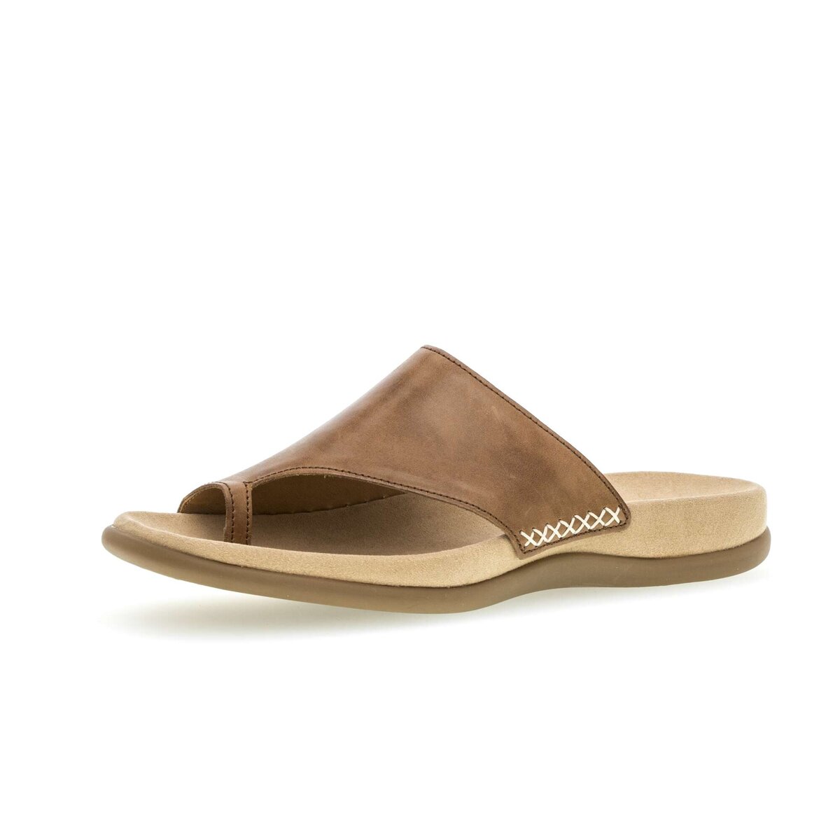 Zehentrenner GABOR "Zehentrenner", Damen, Gr. 44, braun, Schuhe Zehentrenner