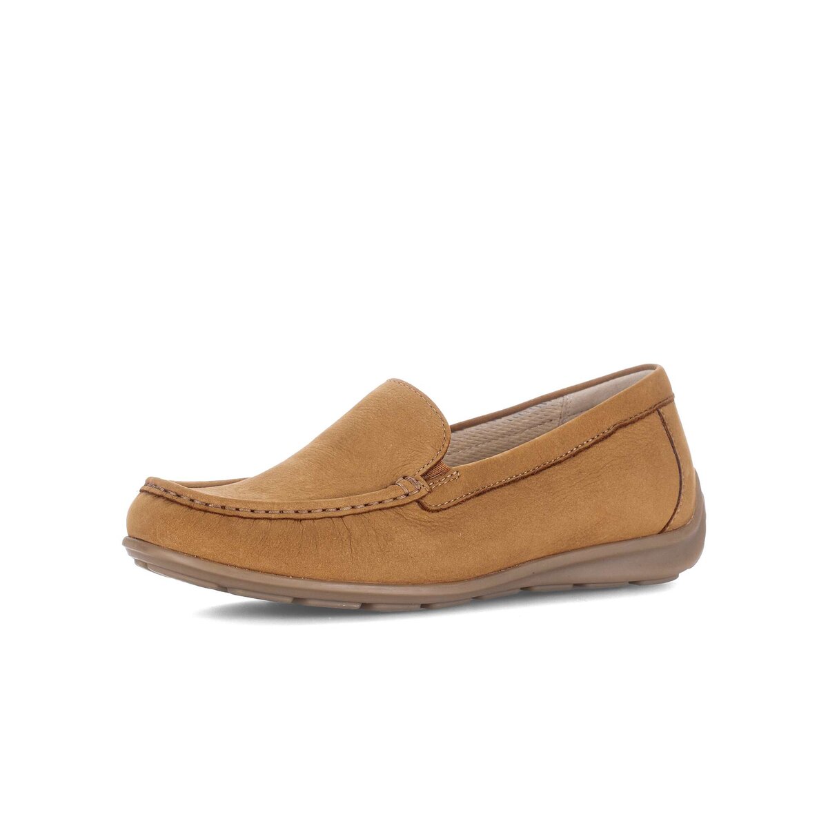 Mokassin GABOR "Mokassin Rauleder", Damen, Gr. 35,5, braun, Schuhe Mokassin