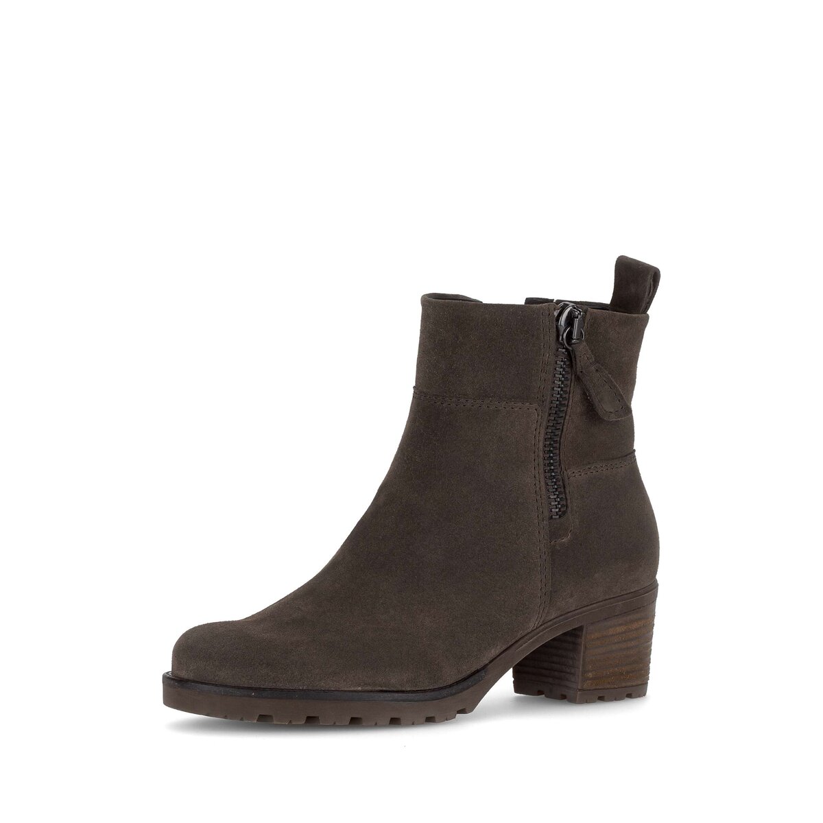 Stiefelette GABOR "Sportliche Stiefelette Rauleder", Damen, Gr. 35, braun, Schuhe Stiefelette