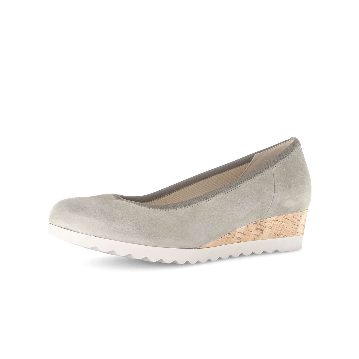 Keilpumps GABOR "Keilpumps", Damen, Gr. 38,5, grün, Schuhe