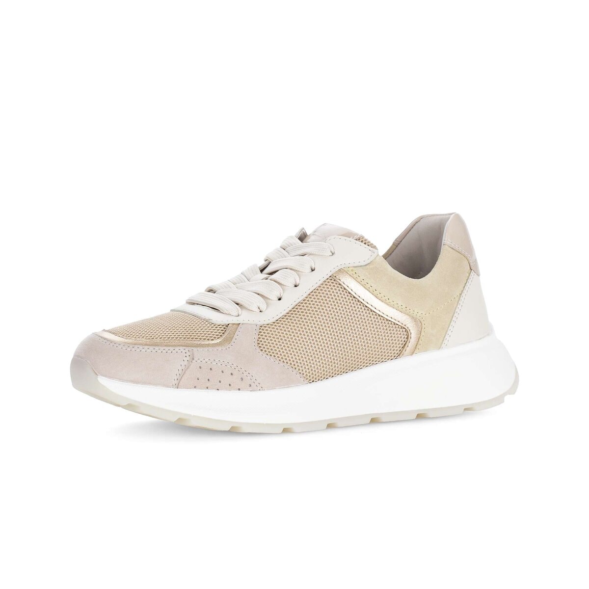 Sneaker GABOR "Sneaker low", Damen, Gr. 36, beige, Schuhe Sneaker