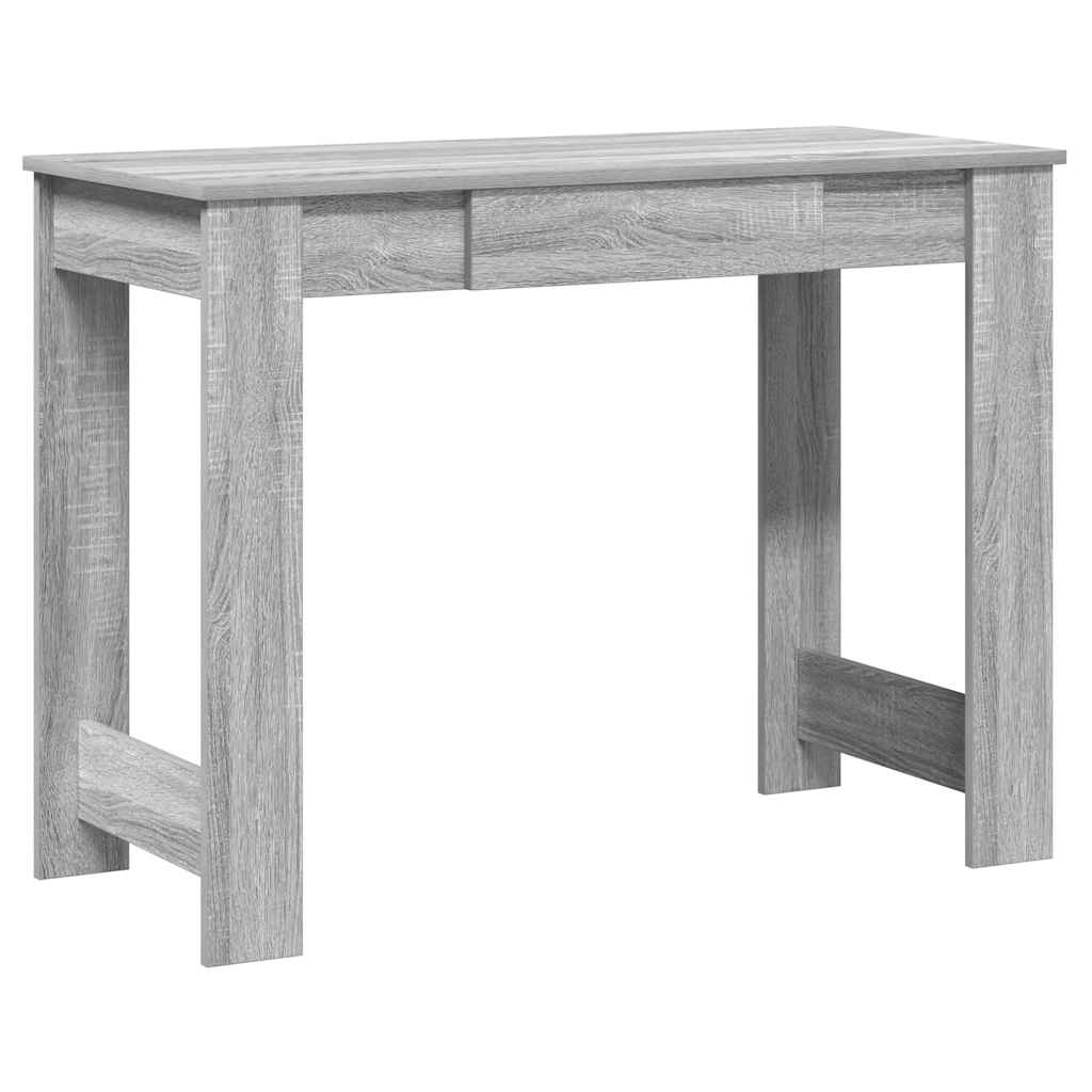 vidaXL Schreibtisch Grau Sonoma 100x45x75 cm Holzwerkstoff Image