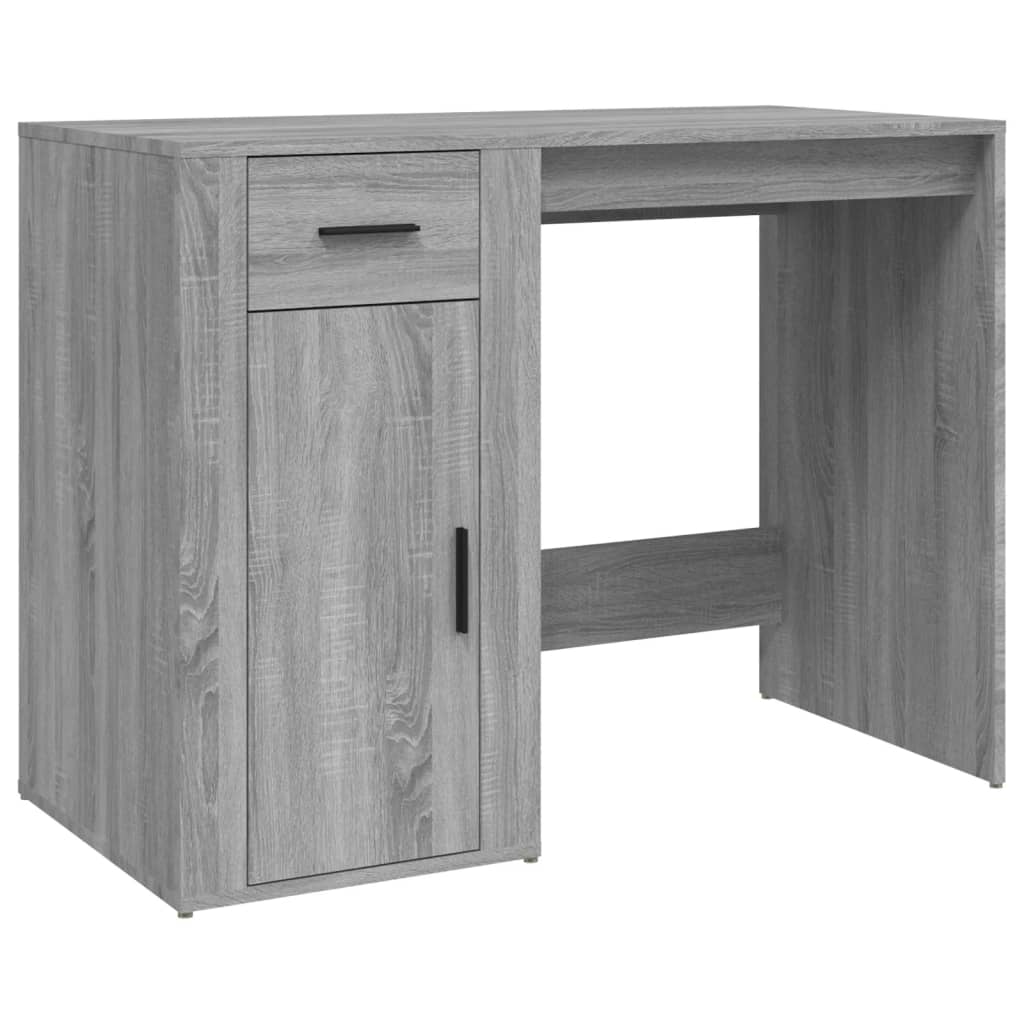 vidaXL Schreibtisch Grau Sonoma 100x49x75 cm Holzwerkstoff Image