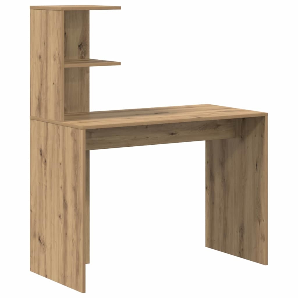 vidaXL Schreibtisch Artisan-Eiche 102 x 50 x 124 cm Holzwerkstoff Image