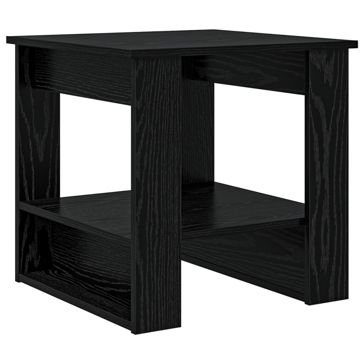 vidaXL Couchtisch Schwarz Eichen-Optik 51 x 50 x 50 cm Holzwerkstoff Image