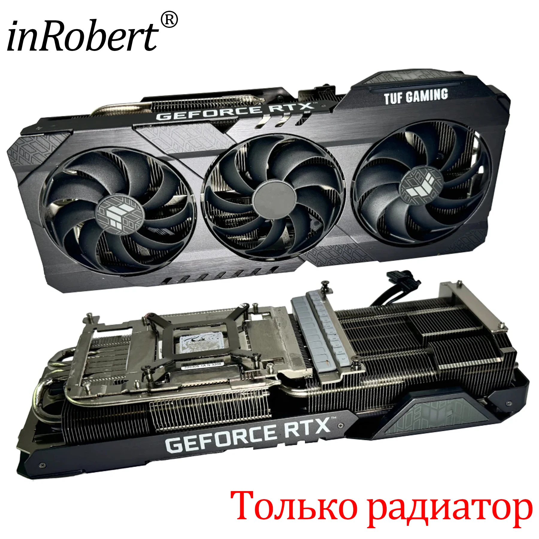90 MM RTX3080 RTX3090 Grafikkarte Kühlkörper Für ASUS TUF Gaming RTX 3080 3090 Gaming Grafikkarte Kühlung Kühlkörper mit Backplane Image