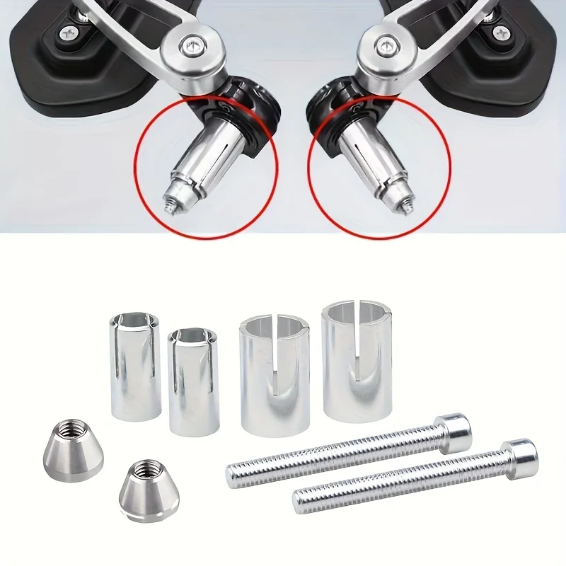 2 Stück Motorrad Stangenende Befestigungsschrauben-Set Universal 13 mm-24 mm Griffverlängerungsschrauben für 7/8 Zoll Griff Endkappe Fahrrad Image