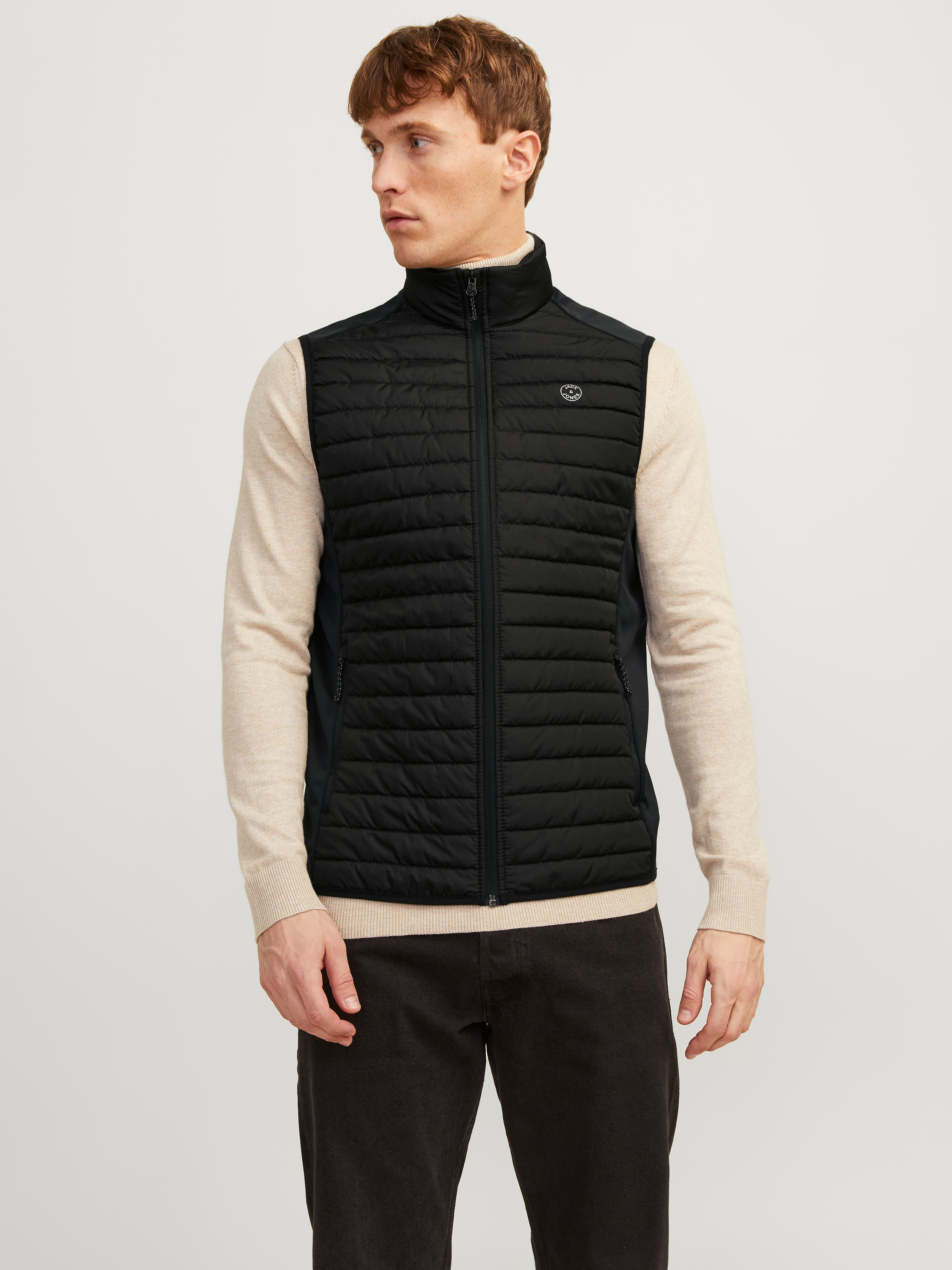 Jack & Jones "JJEMULTI BODYWARMER COLLAR NOOS" normal, Polyester, ohne Kapuze