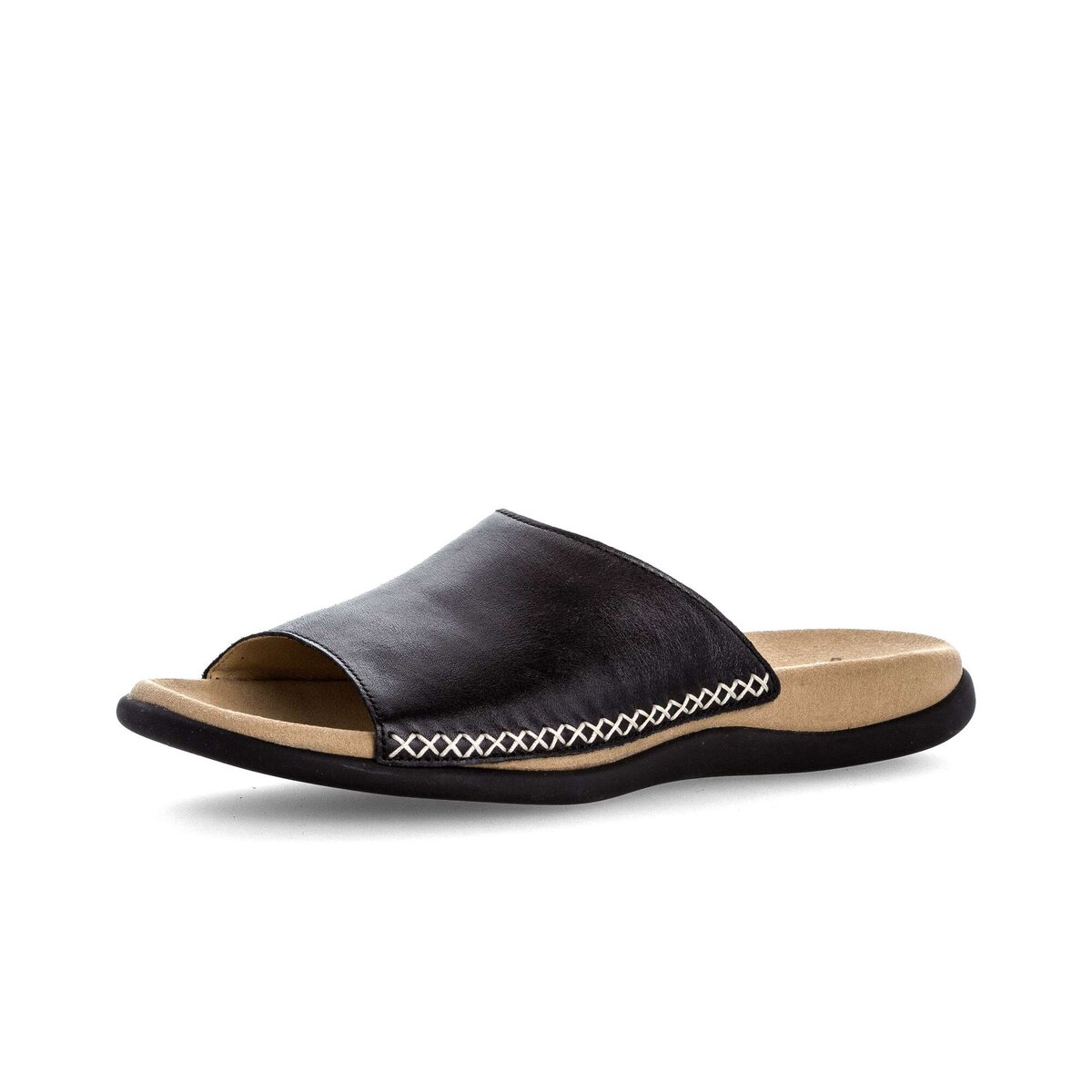 Pantolette GABOR "Pantolette", Damen, Gr. 36, schwarz, Schuhe Pantolette