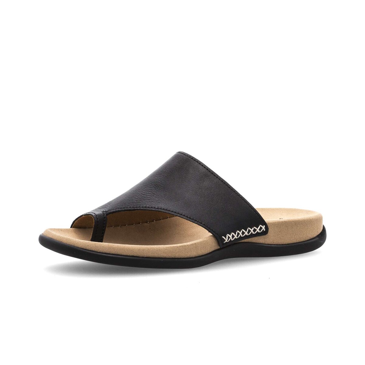 Zehentrenner GABOR "Zehentrenner", Damen, Gr. 44, schwarz, Schuhe Zehentrenner