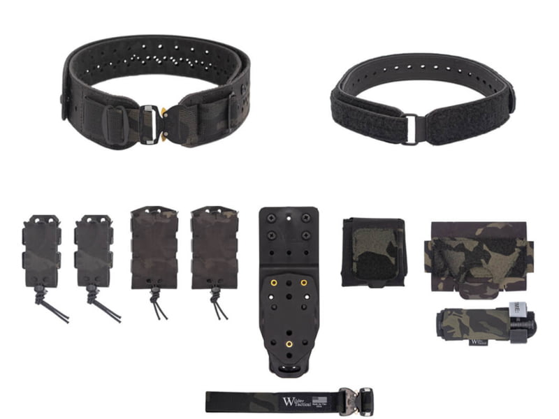Wilder Tactical HITMAN GEAR Charlie TruForm Belt Mid Elite Kit - Women's MHP Adapter Cobra FM Multicam Black XS-LG 26-40 WHMGCHEKMCB05