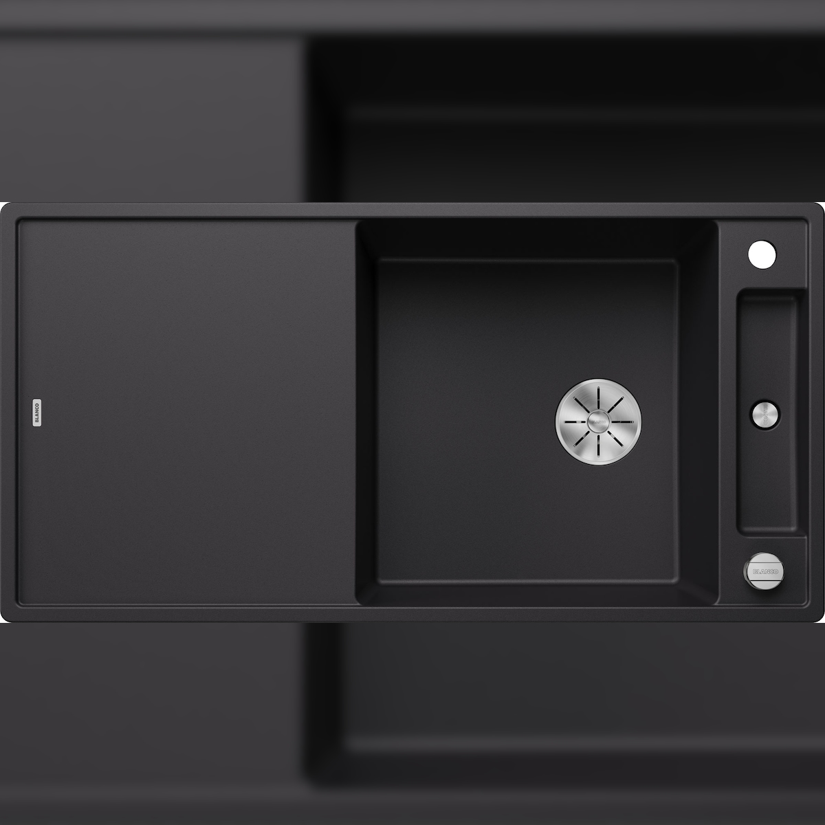 BLANCO GmbH + Co KG BLANCO AXIA III XL 6 S Spüle 525858 schwarz, Einbau von oben, ab 60 cm Image