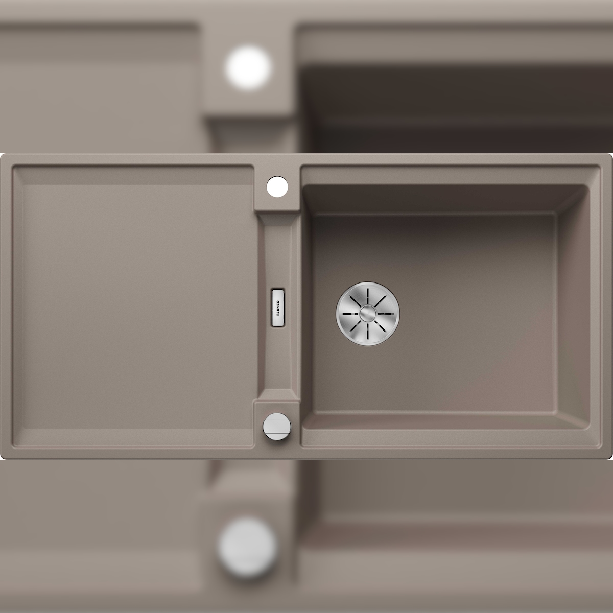 BLANCO GmbH + Co KG BLANCO ADIRA XL 6 S-F Einbauspüle SILGRANIT tartufo ab 60 cm Excenter Image