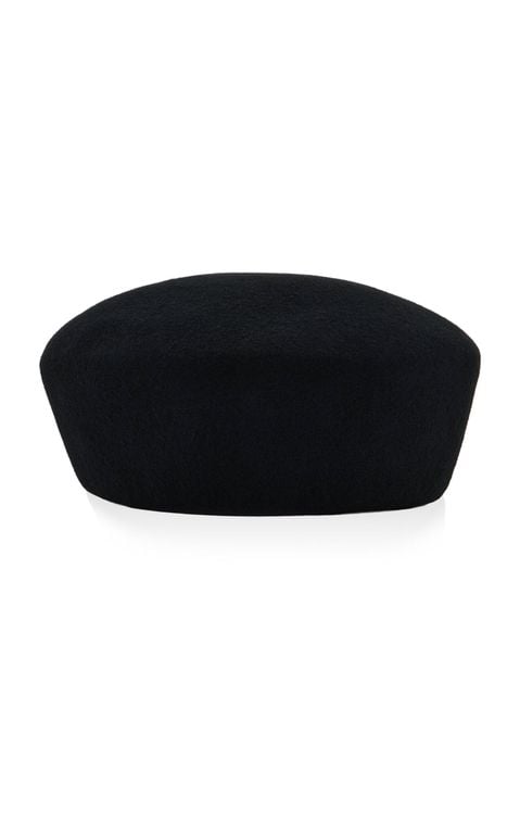 Noxley Wool Pillbox Hat - Black - Frankie Shop Hats