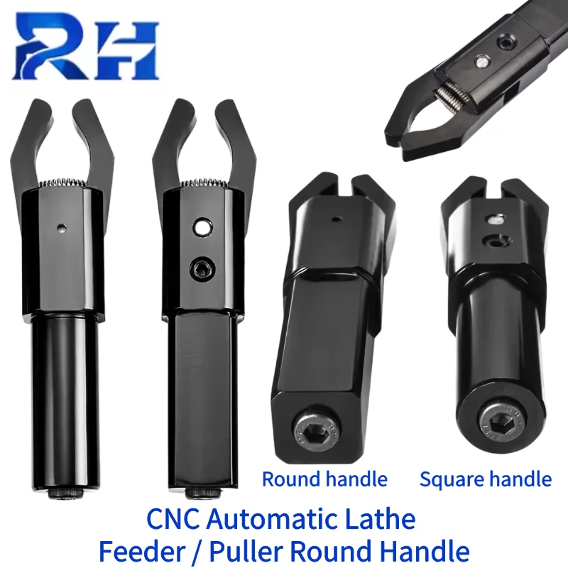 Hochwertiger CNC-Drehmaschinenabzieher, automatischer Zuführungs-/Abzieher für CNC-Drehmaschinen, 2–50 mm, runder/quadratischer Griff, 16 x 16 mm, 20 x 20 mm, 25 x 25 mm Image