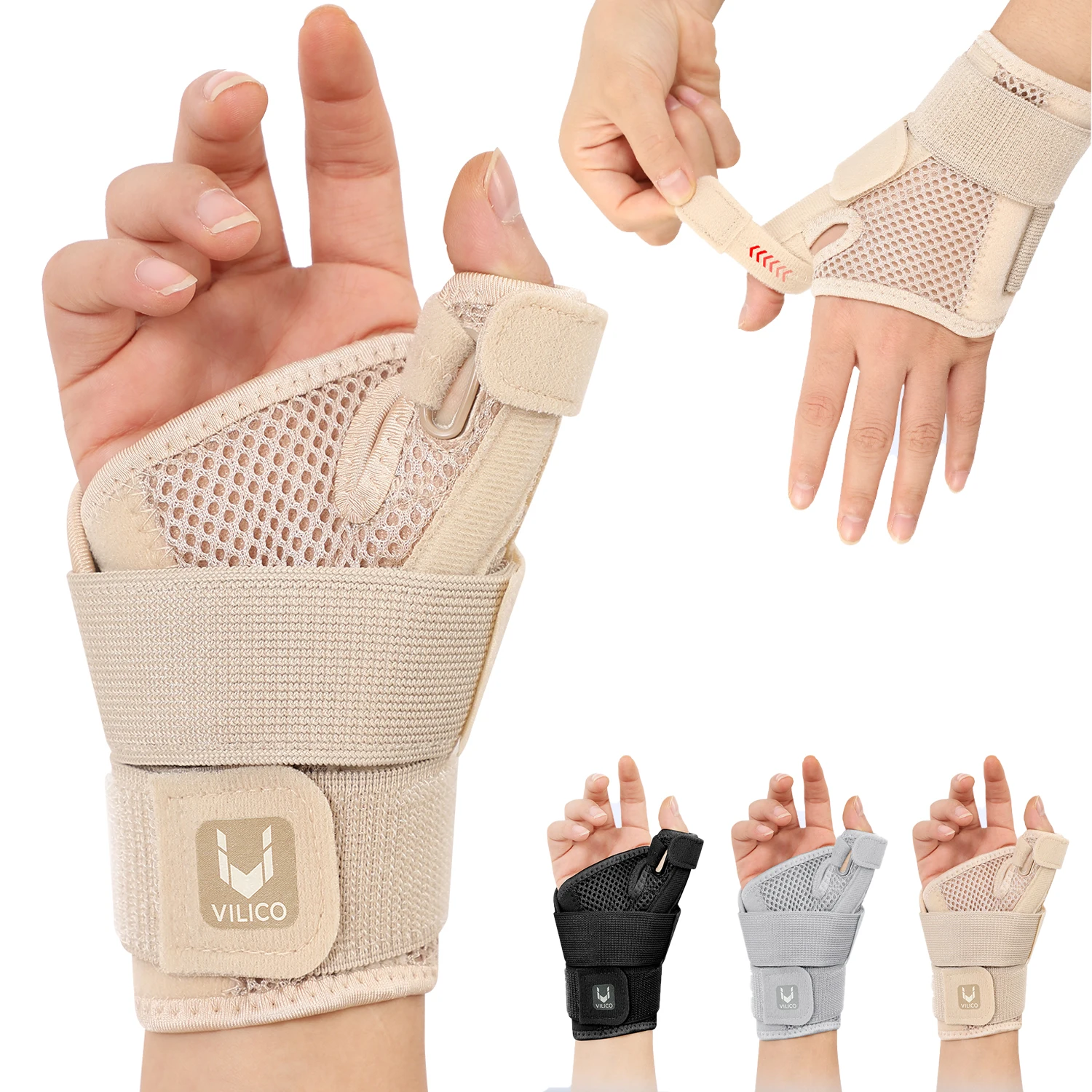 1/2 Stück Professionelle Handgelenkstütze Schiene Arthritis Bandage Gürtel Karpaltunnel Handgelenkbandage Verstauchungsschutz Handgelenkschutz Fitness Image