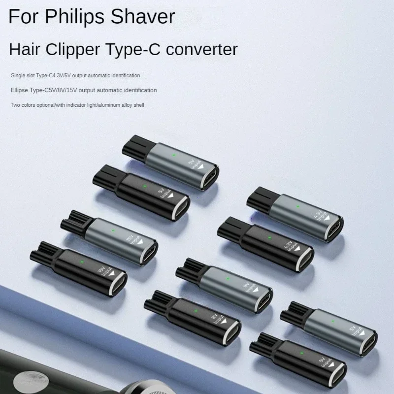 15V HQ8505 Typ-C Rasierer-Adapter Ladekonverter für Philips Norelco One Blade Pro QP6520 QP6530 QP6510 Bartschneider Image