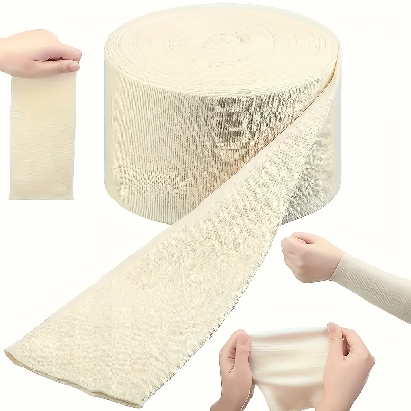4,5/7,5/10 cm 1 Rolle elastische röhrenförmige Bandage Rolle Sportband geeignet für Arme, Beine, bequeme Unterstützung, geeignet für Männer, Frauen Image