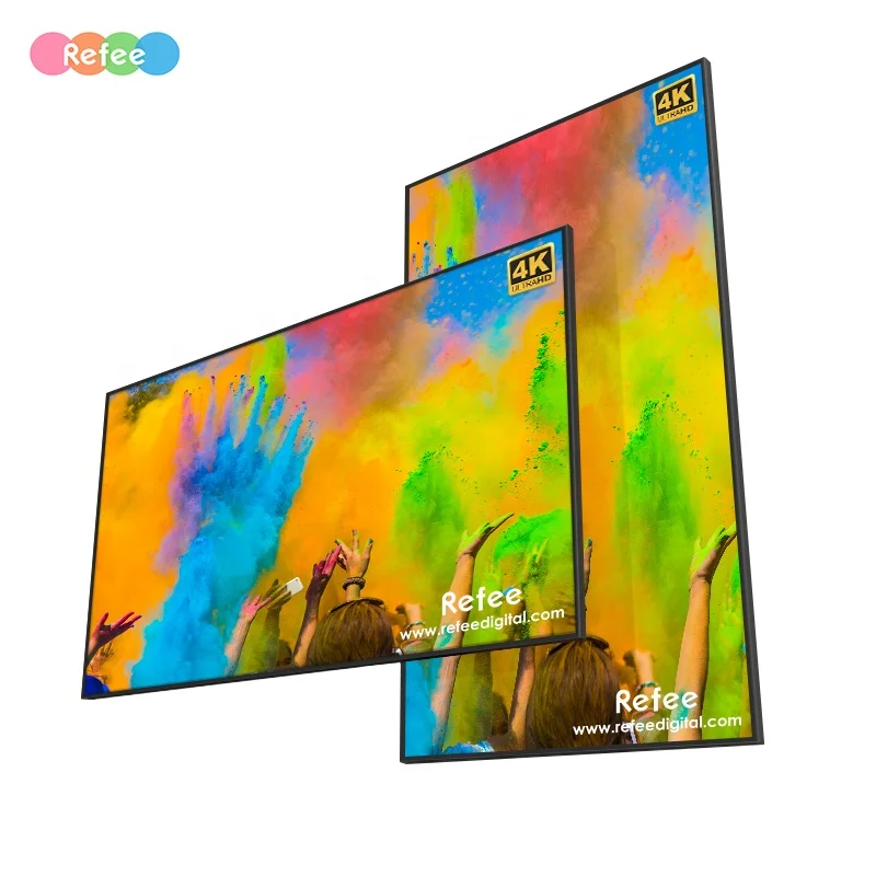 32 Zoll 43 Zoll 55 Zoll HMI Android Smart Flat Display 4K Videoschild TV Wand LCD-Display Image
