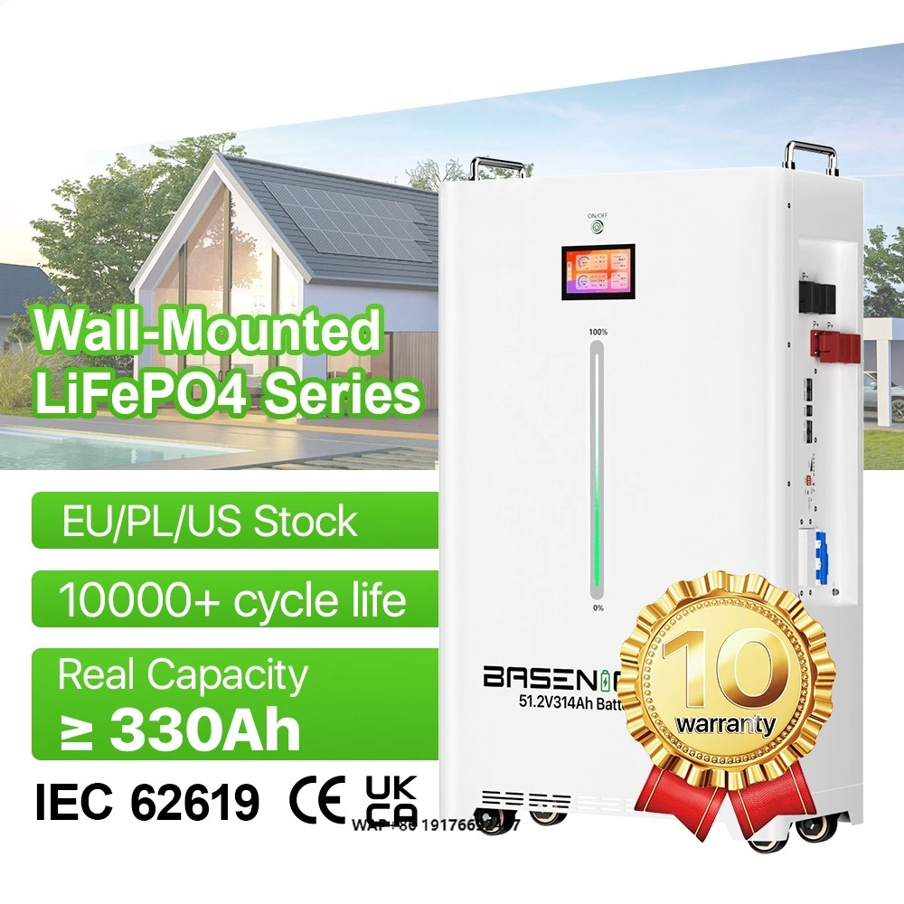 BASENGREEN Eric Huang Eu Stock 15kwh 51,2v 300ah Lifepo4 Batterie Wandmontage 48v 200AH 230ah 280ah 300ah 314ah Batteriepacks Image