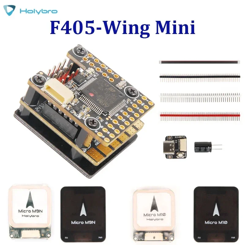 Holybro Kakute F405 Wing Mini Flight Controller ICM-42688-P IMU mit Mikrofon M9N/M10N GPS unterstützt INAV, Ardupilot, Betaflight für RC
