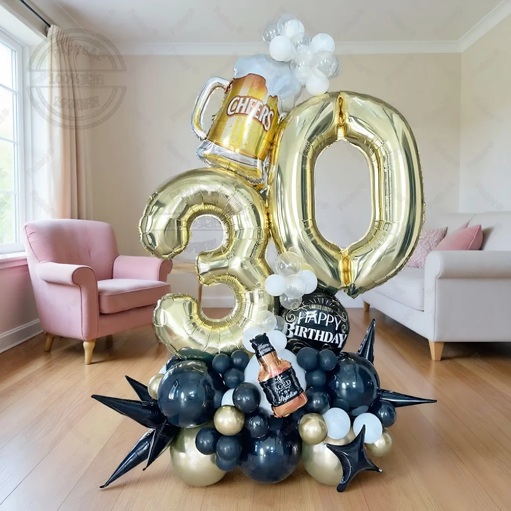 Großer Helium-Ballon, Champagnerkelch, Ballon für Erwachsene, Hochzeit, Geburtstag, Party-Dekoration, Kinderballons, Globos, Event, Partyzubehör Image