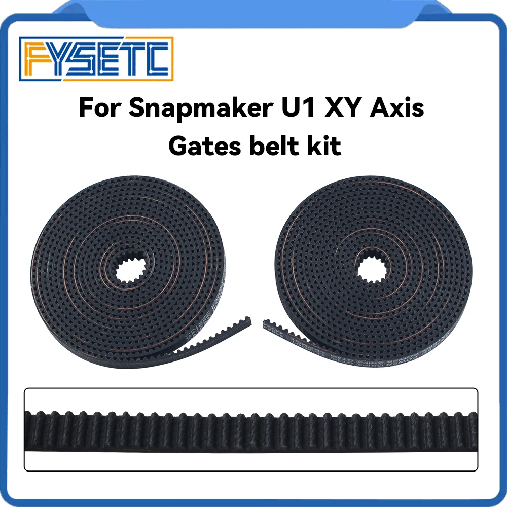 Für Snapmaker U1 XY-Achsen-Riemenkit Hochpräziser 6mm GT-Riemen Hochwertiges 3D-Drucker-Ersatzkit für Snapmaker U1 Image