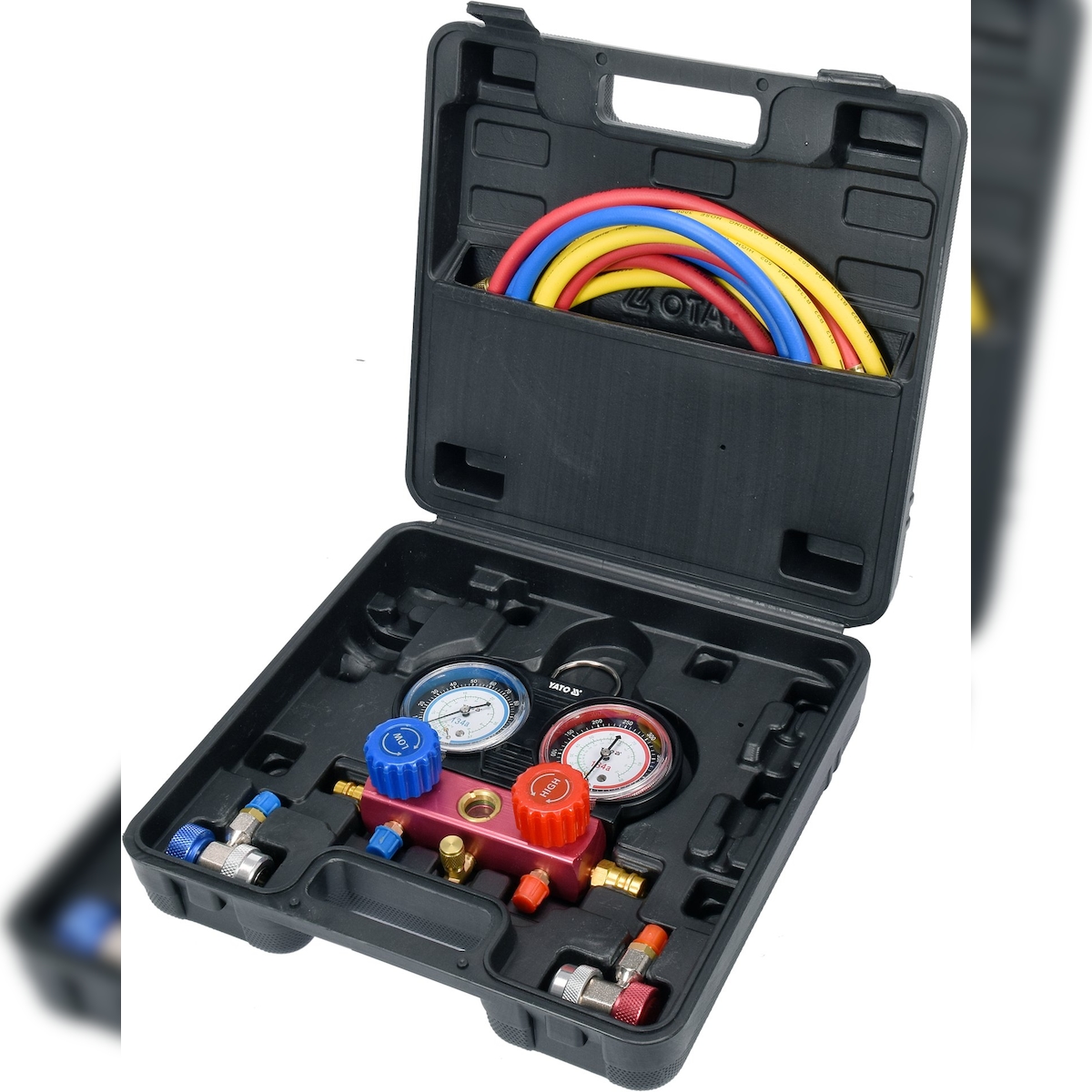 Professionelles Klimaanlagen-Service-Set für R-134a – 6-teilig Image