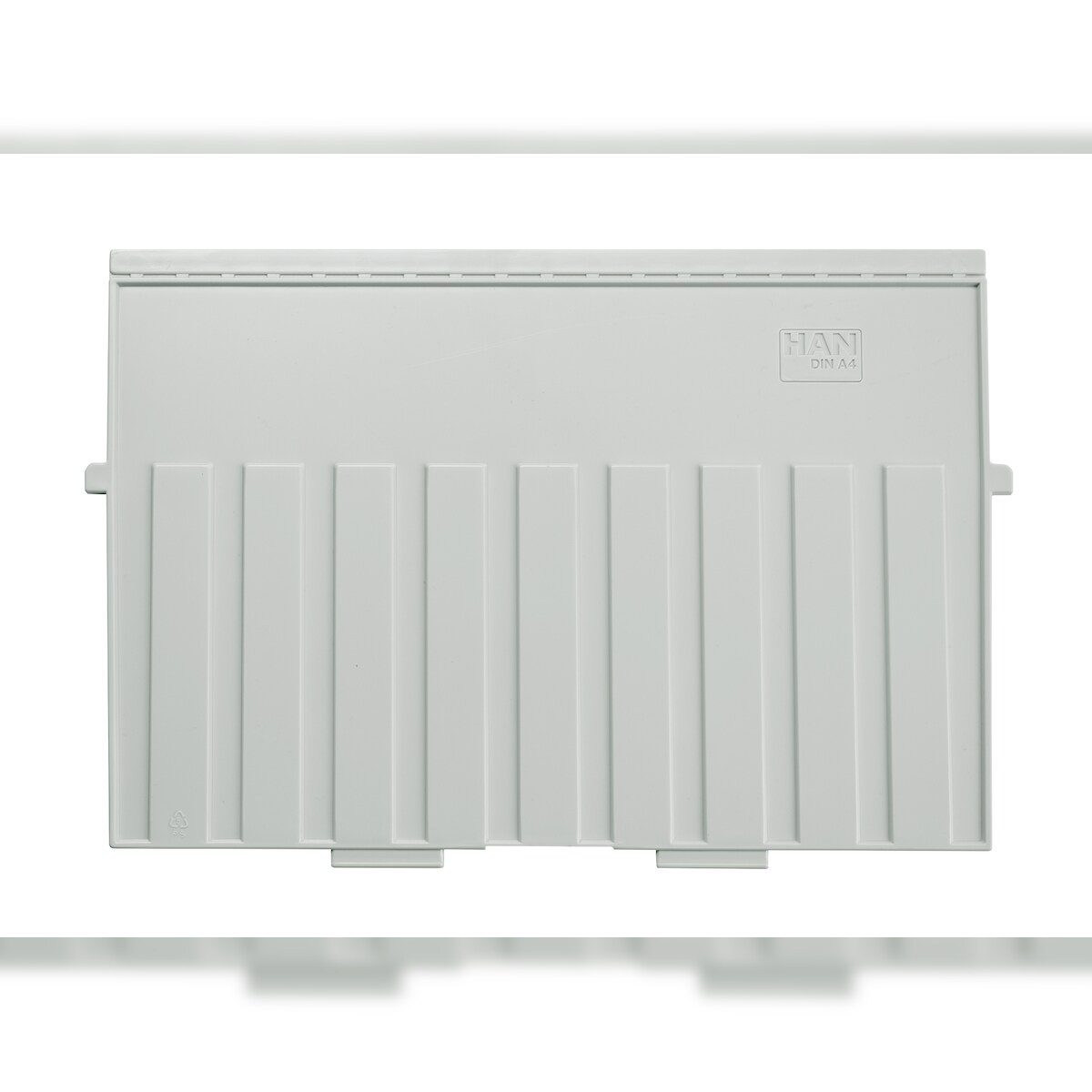 HAN 9024-11D 5 STK Stützplatte A4 quer, für Karteitröge und Karteikästen, lichtgrau Image
