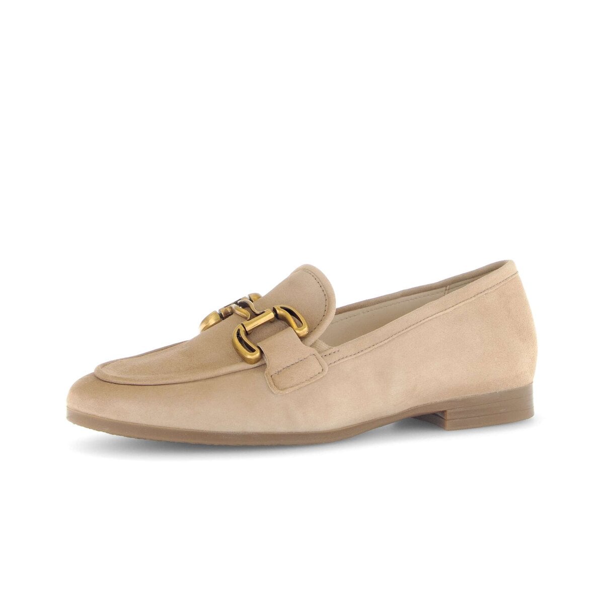 Slipper GABOR "Slipper Rauleder", Damen, Gr. 35, beige, Schuhe Slipper