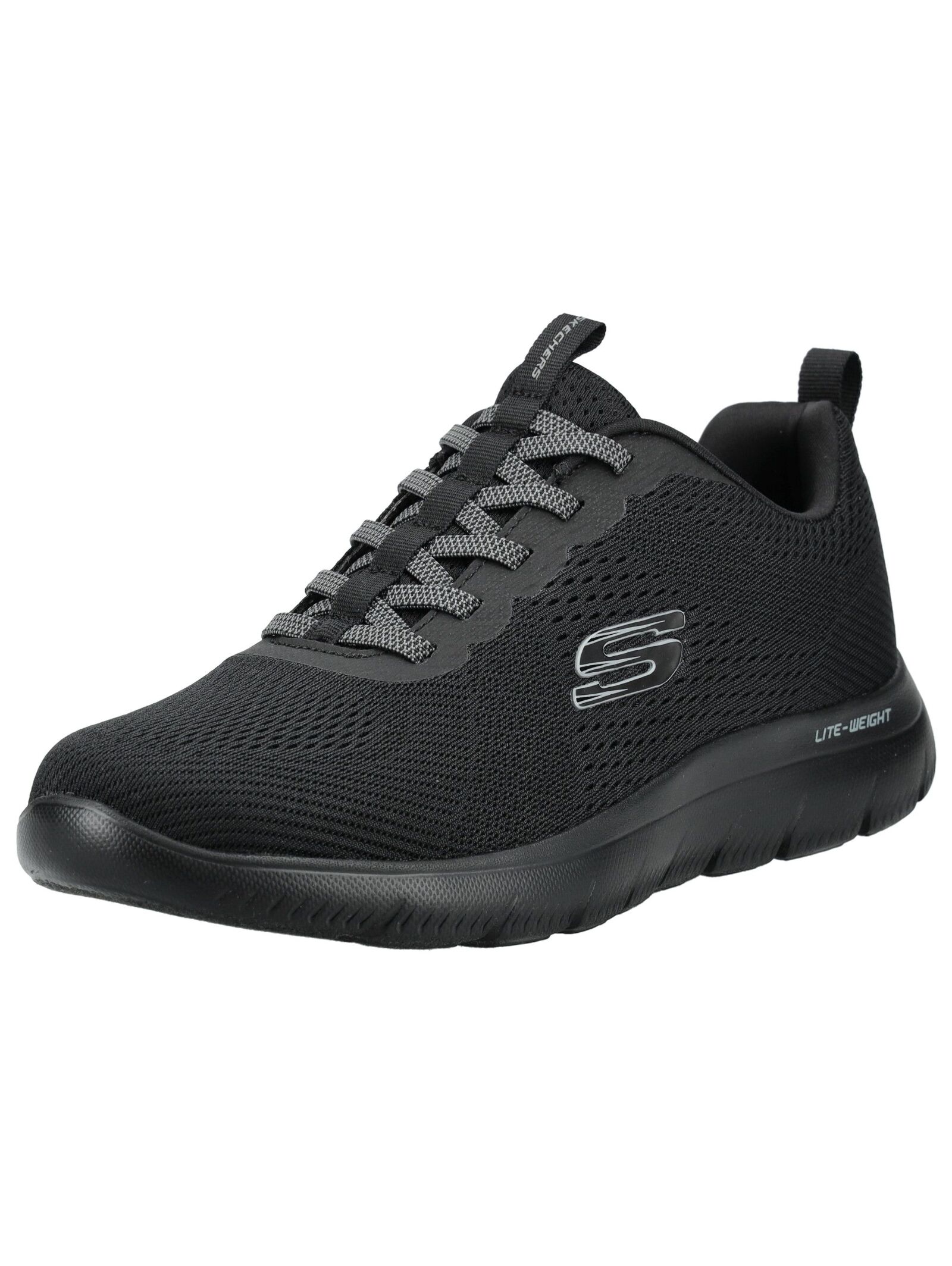 Sneaker SKECHERS "Skechers Sneaker Textil", Damen, Gr. 47,5, schwarz, Textil, Schuhe Sneaker