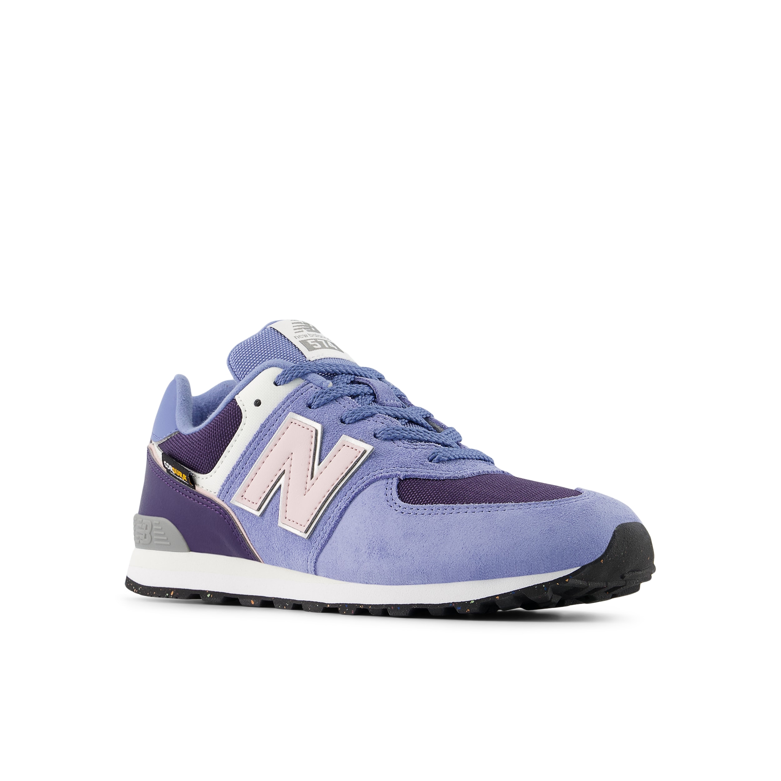Sneaker NEW BALANCE "574", Damen, Gr. 36, fairweather blau, Leder, Synthetik, Textil, Schuhe Sneaker