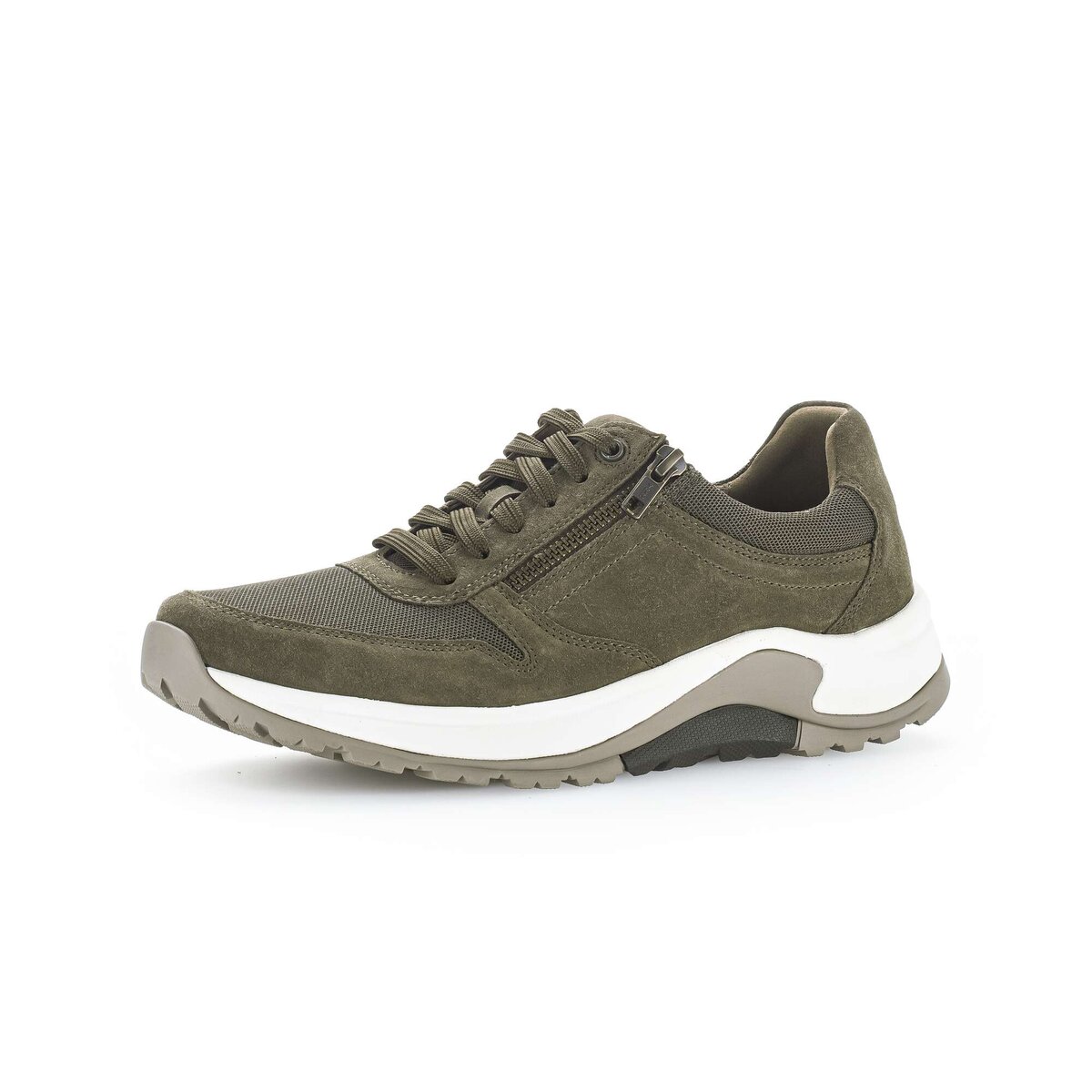 Sneaker GABOR "Sneaker low", Damen, Gr. 41, grün, Schuhe Sneaker