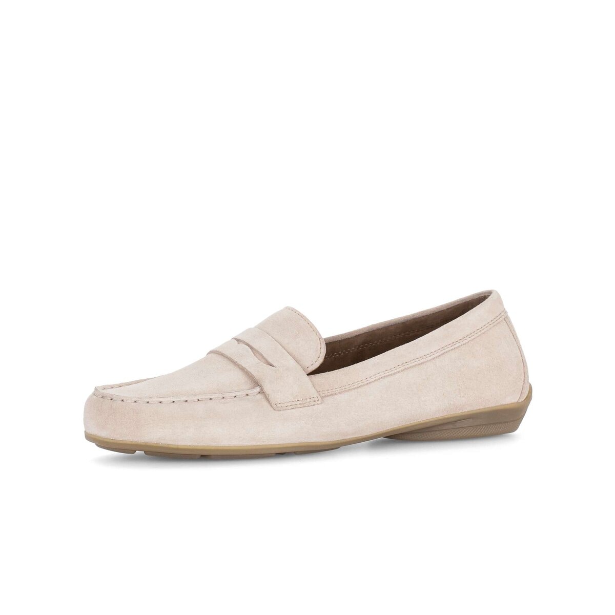 Mokassin GABOR "Mokassin Rauleder", Damen, Gr. 42, rosa, Schuhe Mokassin