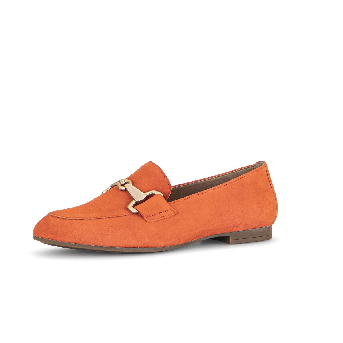 Slipper GABOR "Slipper Rauleder", Damen, Gr. 39, orange, Schuhe Slipper
