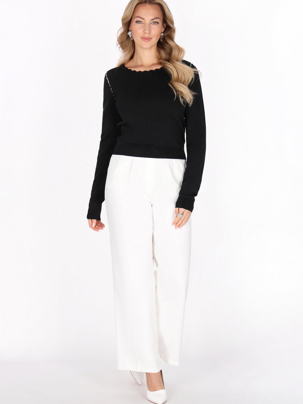 Faina Pullover Damen schwarz, M Image