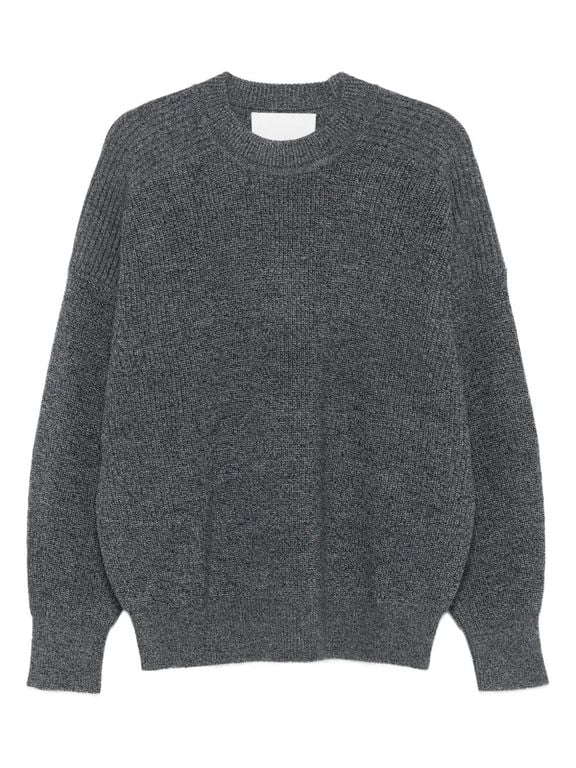 Ribbed Crew-Neck Sweater - Gray - Isabel Marant Knitwear