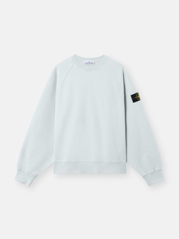 6100022 Brushed Organic Cotton Fleece - White - Stone Island Sweats