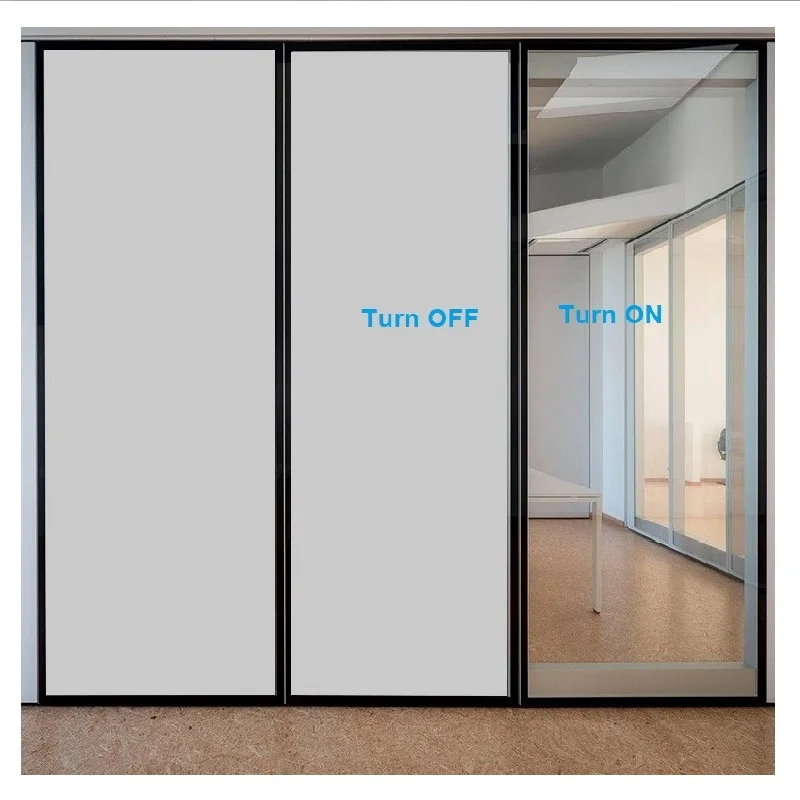 Elektrische PDLC Smart-Folie – Modernes Design für Küche & Bad Wärmeisolierung schaltbare Sichtschutz-Tönungsfolie