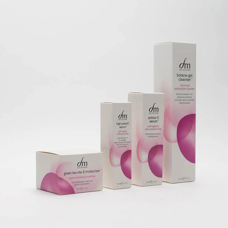 Biologisch abbaubare Hautpflege flasche Pappkarton Soja-Tinten druck Benutzer definierte Marken-Kosmetik box Beauty-Verpackung