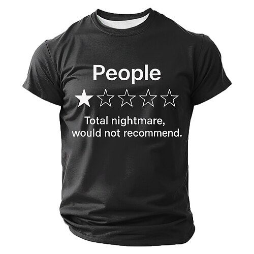 Herren Lustiger Slang T Shirt Kurzarm T-Shirt 3D-Druck Rundhalsausschnitt Hemd Mode Täglich Täglich Straße Blau Schwarz Rote Sommer Frühling Bekleidung S M L XL XXL XXXL Image