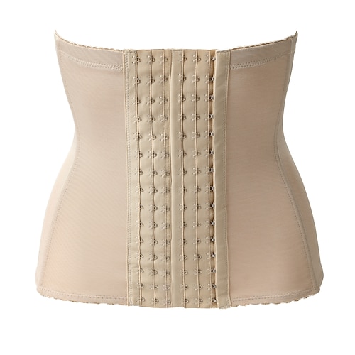 Damen Formende Unterwäsche Schwitzgürtel Lässig Einfarbig Elastischer Bund Täglich Ärmellos Schwarz Beige Sommer Frühling Herbst Winter Schlank Image