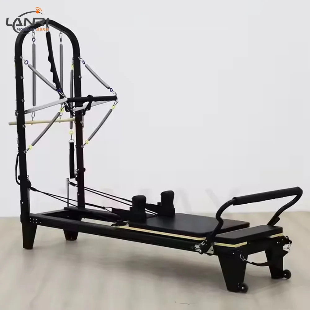 Fabrik preis Multifunktion ale schwarze Aluminium legierung Fitness Pilates Reformer Maschine Half Tower Einstellbar für Körper gesundheit für