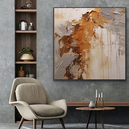 handgemaltes Ölgemälde auf Leinwand, moderne abstrakte Wandkunst für die Heimdekoration, auf Keilrahmen gespanntes Gemälde/gerollte Leinwand (ohne Rahmen) Image