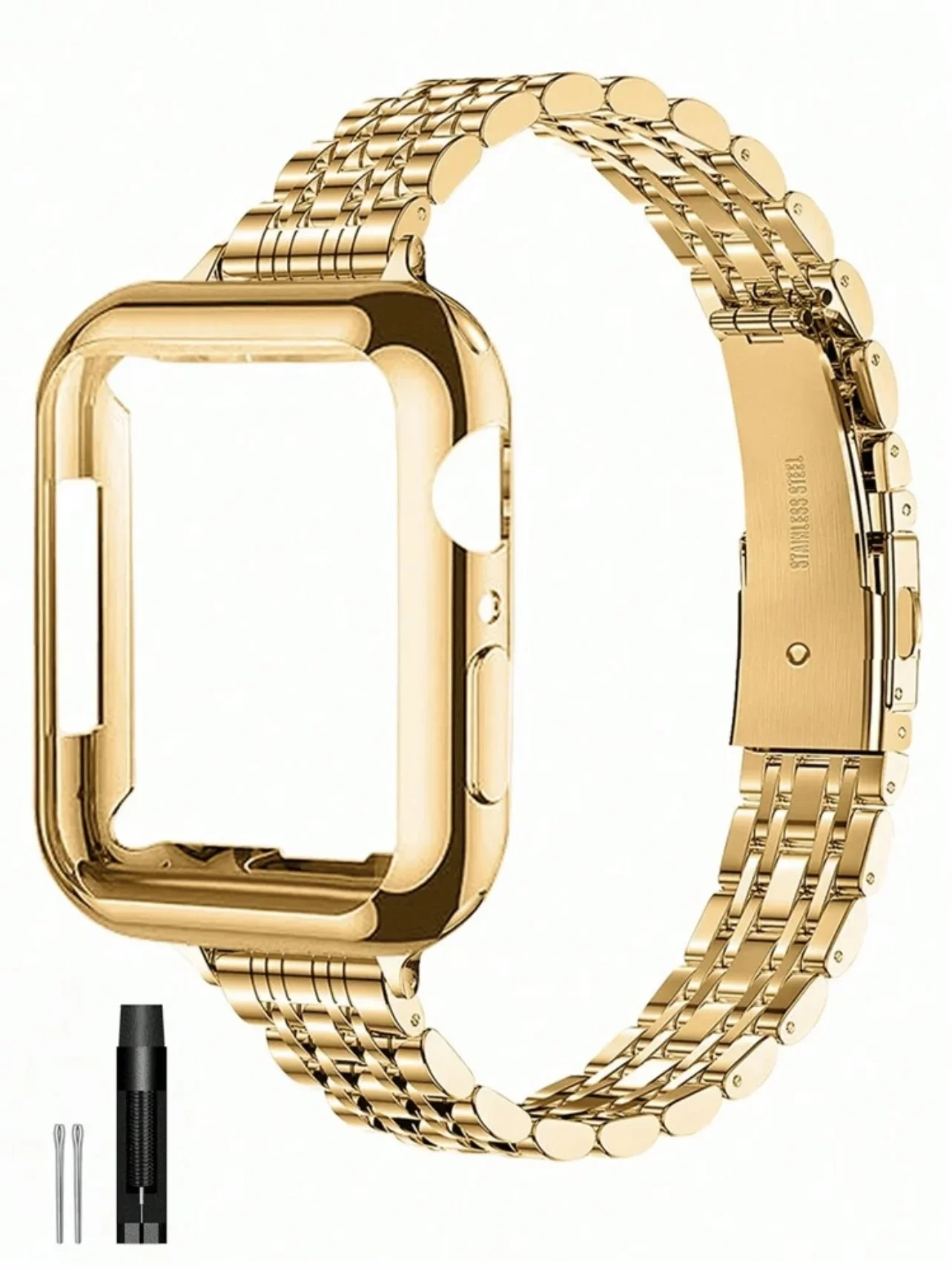 Ausgezeichnete 2-in-1-Band-Schutzhülle für Apple Watch-Abdeckungsarmband Serie 11/10/9/8/7/6 38 mm 40 mm 41 mm 42 mm 44 mm 45 mm 46 mm Image