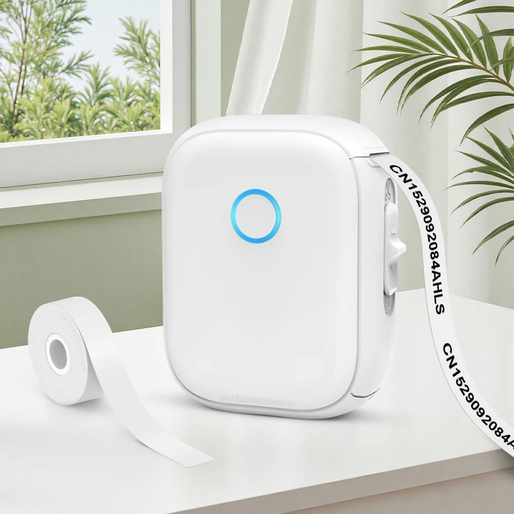 Mini-Drucker P12 Etikettendrucker Tragbare kabellose Bluetooth-Klebeaufklebermaschine Tintenloser Etikettendrucker oder 5 Stück Continuous Label Image