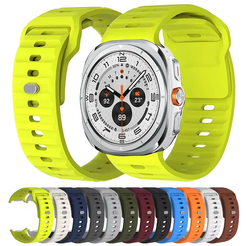 Galaxy Watch Ultra 47 mm Armband Sport Silikon Zubehör Correa Armband für Samsung Galaxy Watch 8 7 Ultra 47 mm Smart Armband Image