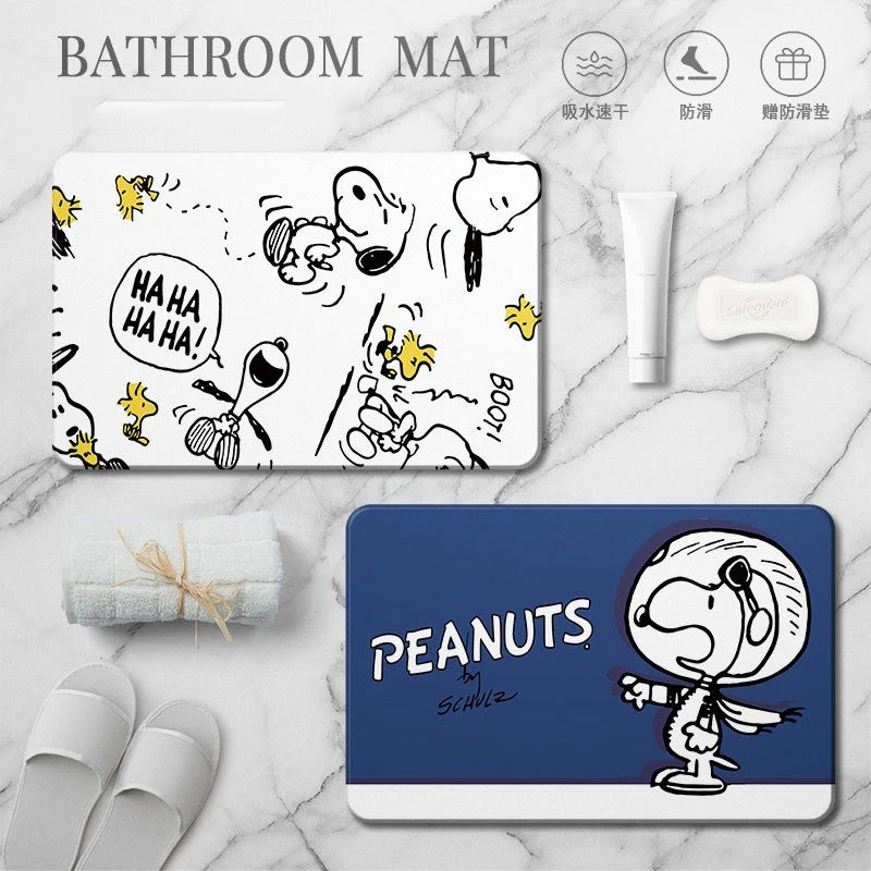 Cartoon Snoopy Doormat Bathroom Mat Kitchen Rug Living Room Carpet Bedroom Floor Mat Indoor Entrance Mat