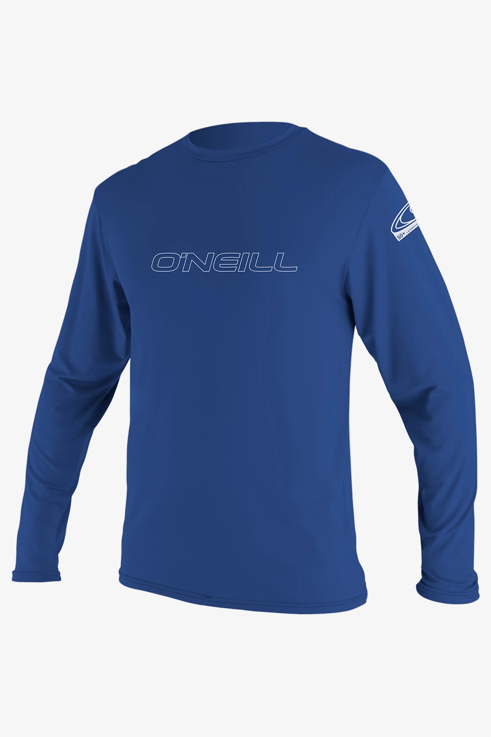 O'Neill Men's Basic Skins 50+ Long Sleeves Sun Shirt in Pacific, Size XL, Polyester/Spandex