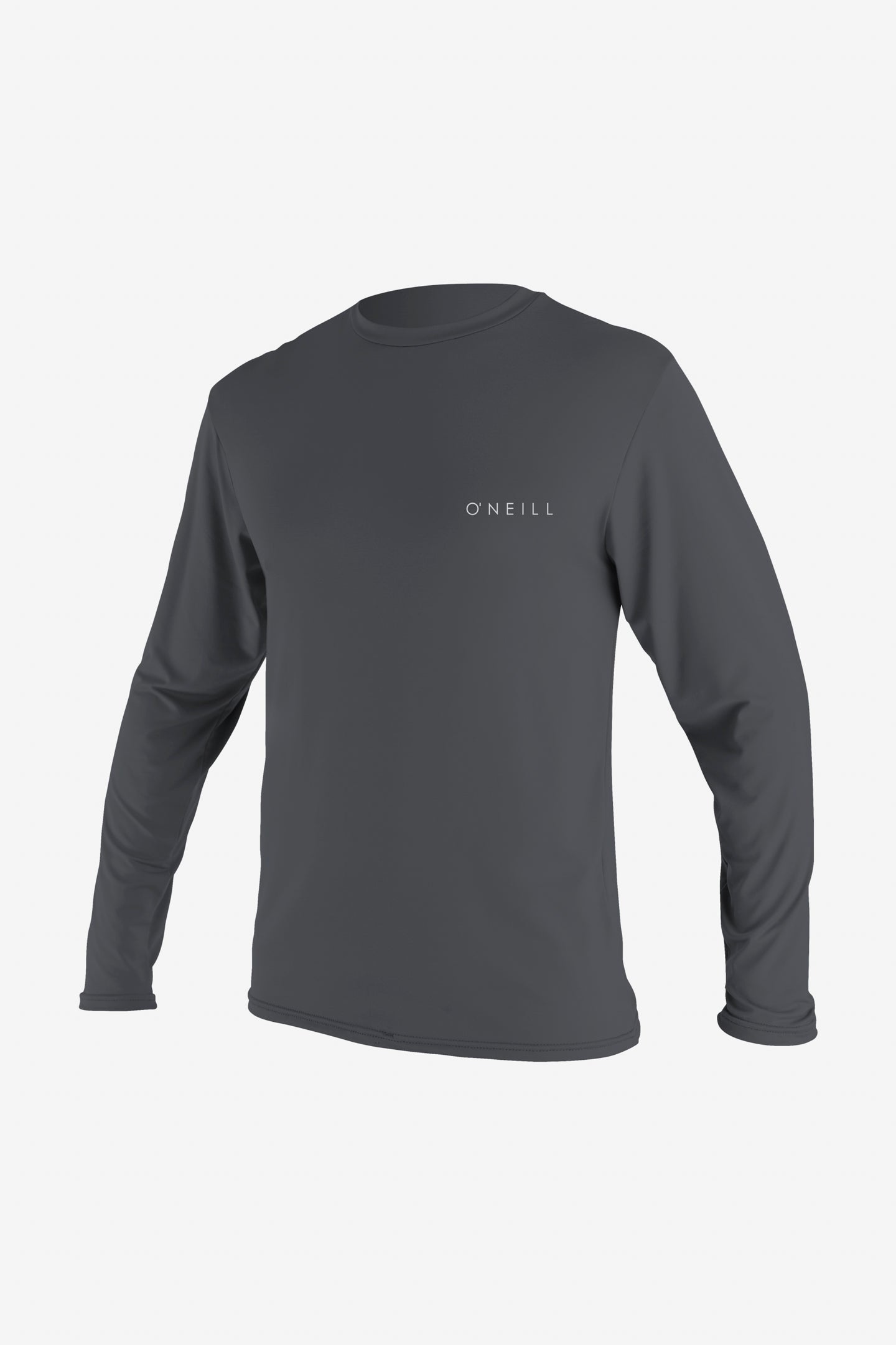 O'Neill Men's Basic Skins 30+ Long Sleeves Sun Shirt in Graphite, Size Medium, Polyester
